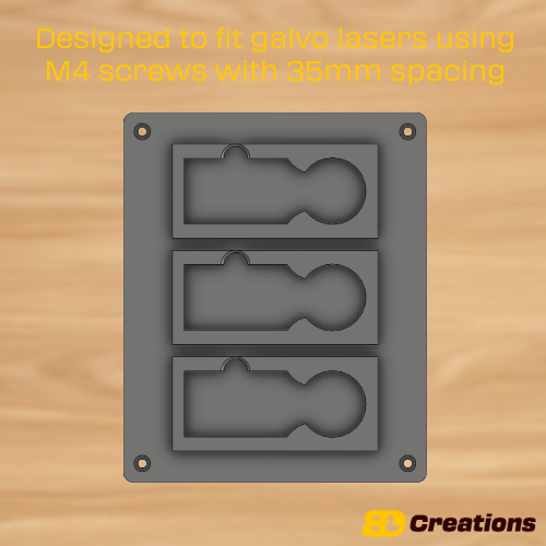 Keychain Jig for Galvo Laser
