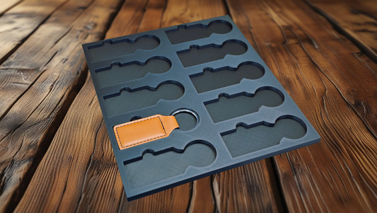 Keychain jig for laser engraving (2x5)