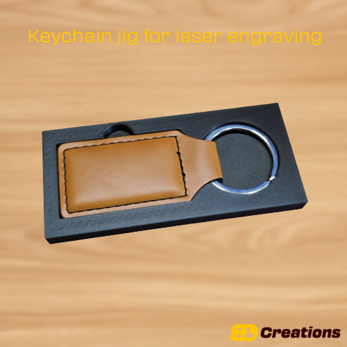 Keychain jig for laser engraving